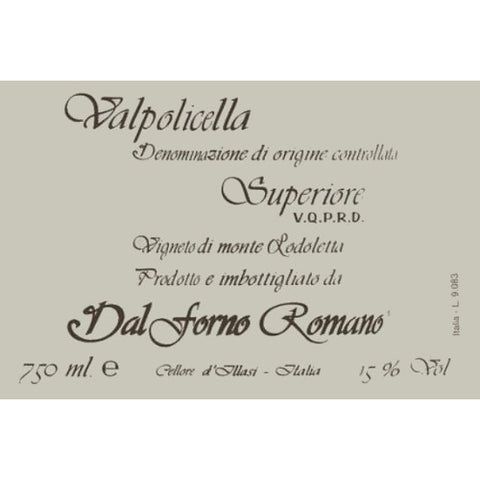 Dal Forno Romano Valpolicella Superiore 2011