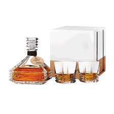 Grappa Barbaresco in karaf Bohemia Kristal met twee glazen (limited edition)
